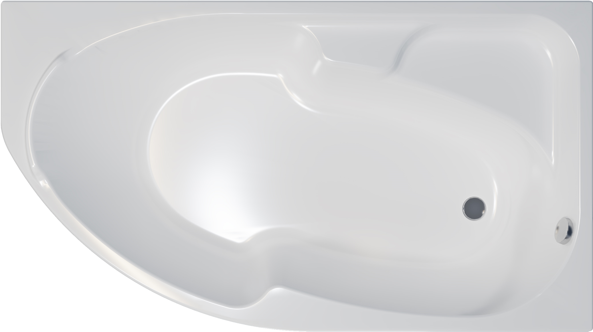 Акриловая ванна DIWO Сочи 170x95 R с каркасом 568020 - 6