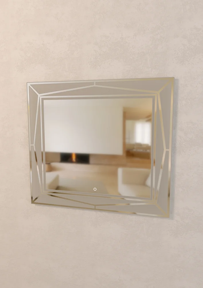Зеркало Sanvit Геометрия 90 с подсветкой  zgeo90 - 1