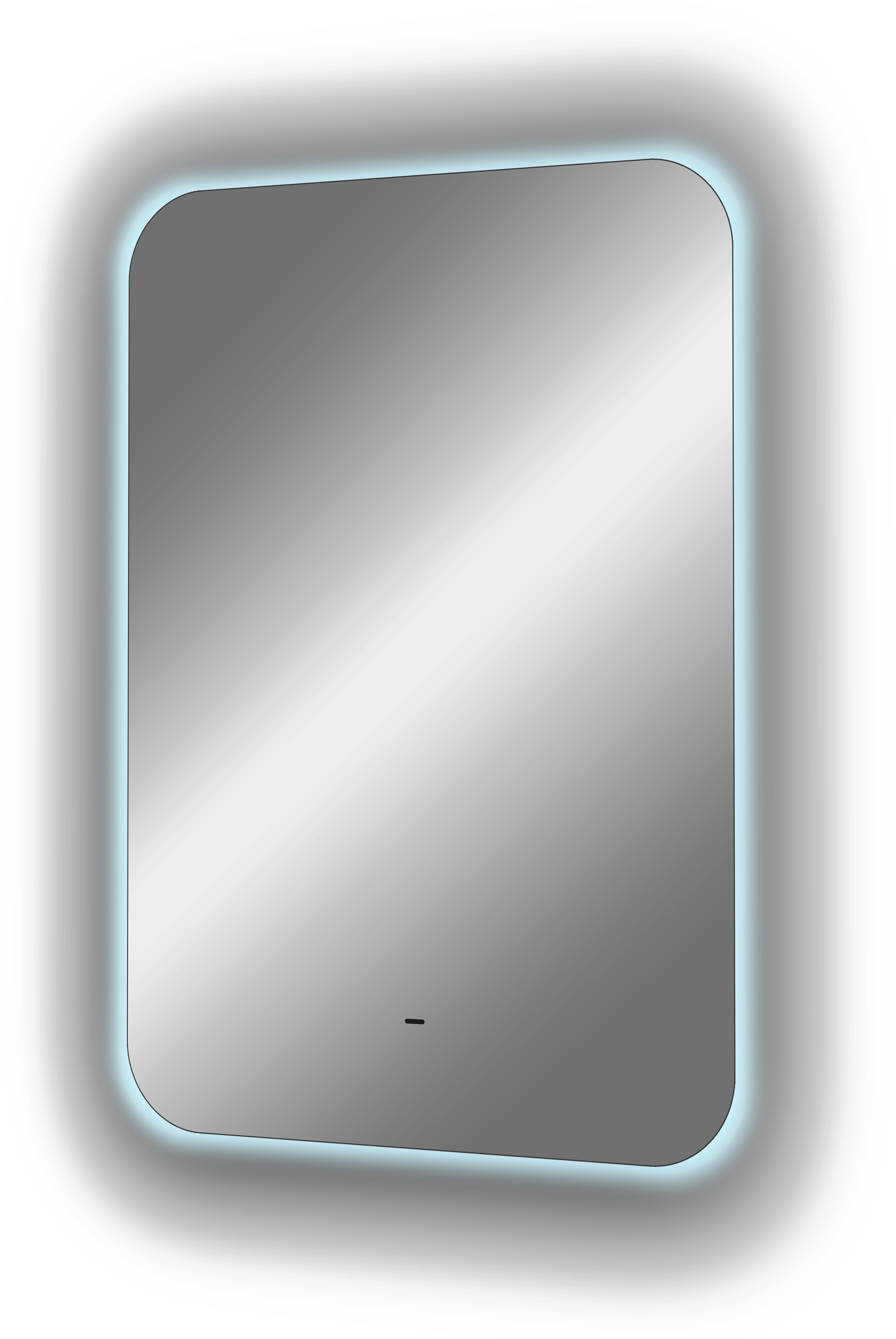 Зеркало DIWO Кострома 50 с подсветкой, прямоугольное, настенное, белое ЗЛП1718 - 8