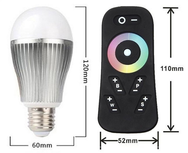 Лампа светодиодная Deko-Light RF RGBW E27 8Вт 3000K 180136 - 1