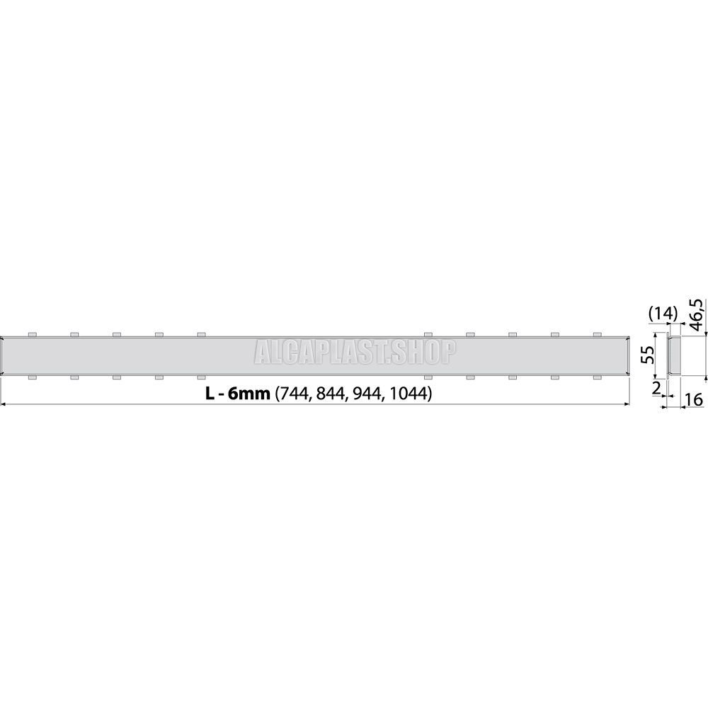 Решетка AlcaPlast Tile 850 под кладку плитки TILE-850 - 1