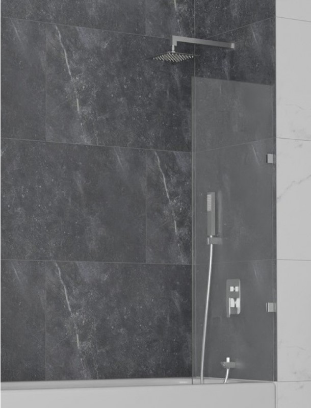 Шторка на ванну RGW Screens SC-056-2 60х150 профиль хром стекло прозрачное 3511056260-11 - 0