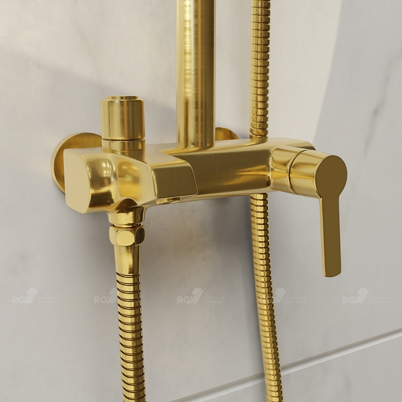 Душевая стойка Rgw Shower Panels золотая 51140131-06 - 4
