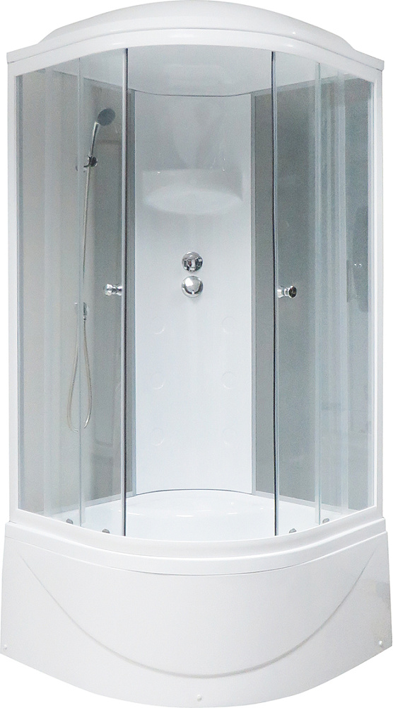 Душевая кабина Royal Bath BK 90x90 профиль белый стекло прозрачное RB90BK4-MT - 0