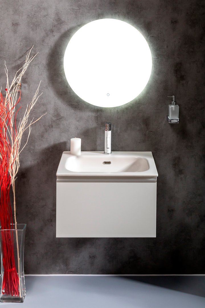 Мебель для ванной Armadi Art Vallessi 60 белый глянец - 0