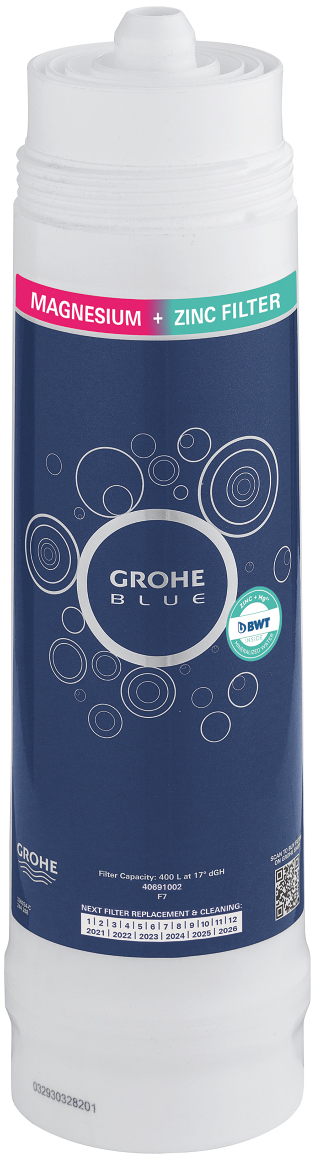 Фильтр Grohe Blue 40691002 без насадки, магний, цинк - 0