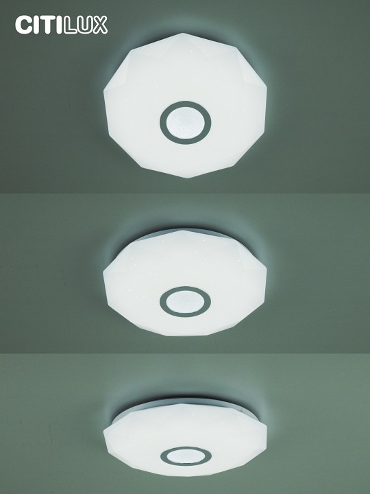 Потолочный светодиодный светильник Citilux Диамант Смарт RGB CL713A30G - 5
