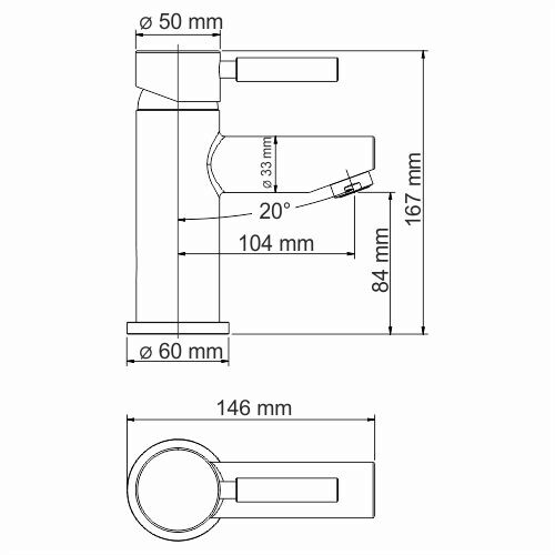 Main 4103 Thermo Термостатический смеситель для умывальника - 2