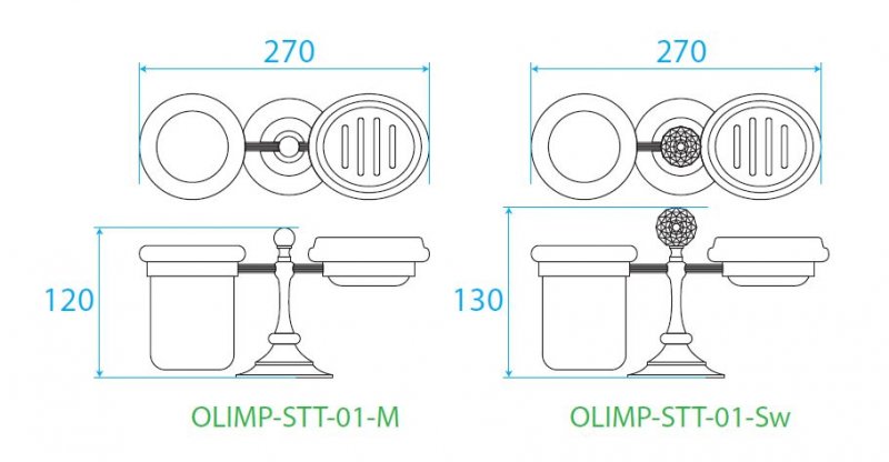 Стакан Cezares OLIMP  OLIMP-STT-03/24-M - 2