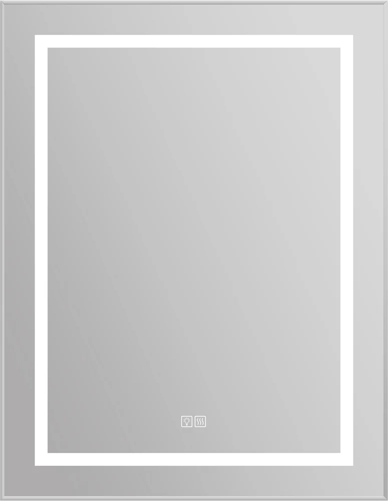  Зеркало BelBagno Kraft 68.5х88.5 с подсветкой, подогревом, хром  SPC-KRAFT-685-885-TCH-WARM - 0