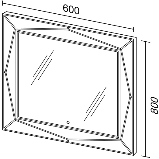 Зеркало Sanvit Геометрия 60 с подсветкой zgeo60 - 3