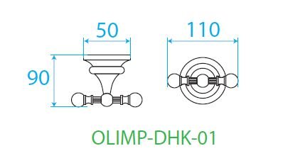 Крючок Cezares OLIMP  OLIMP-DHK-03/24 - 1