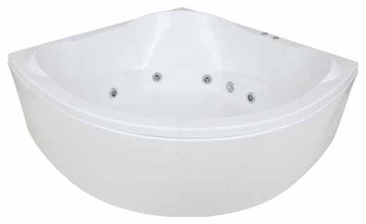 Акриловая ванна Bas Ривьера 161x161 см с г/м ВГ00190 - 3