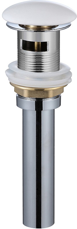 Донный клапан для раковины WeltWasser WW PP MT-WT с переливом матовый белый  10000003731 - 0