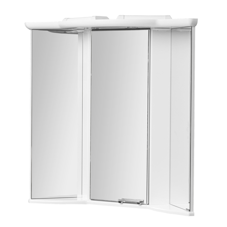 Зеркало-шкаф Aquaton Альтаир 62 угловой белый с подсветкой 1A042702AR010 - 1