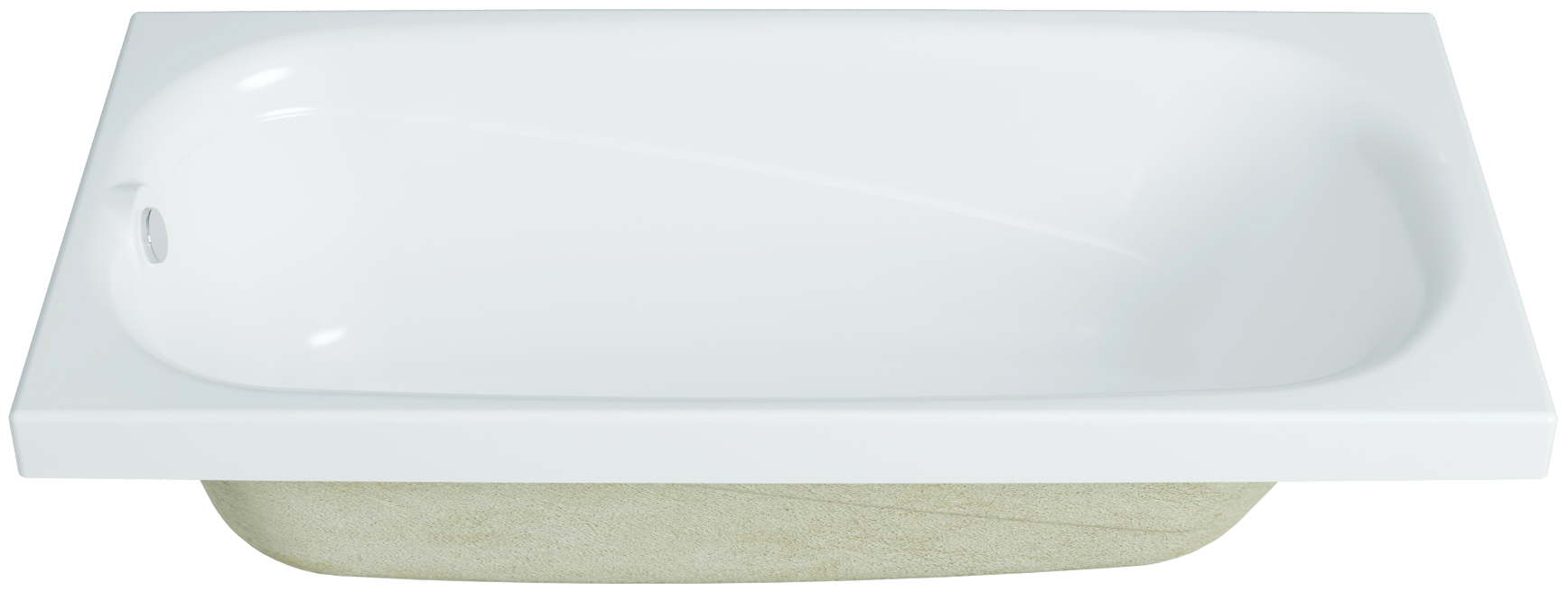Акриловая ванна DIWO Кострома 180x70 прямоугольная, белая, российская, пристенная, с ножками 506400 - 5