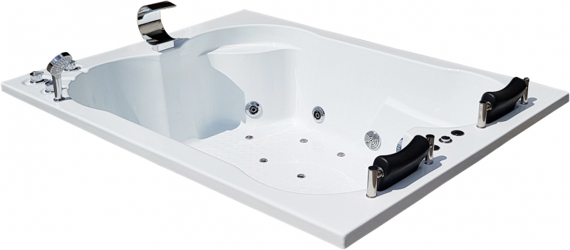 Ванна акриловая Royal Bath Hardon De Luxe 200х150 с гидромассажем белый RB083100DL - 1