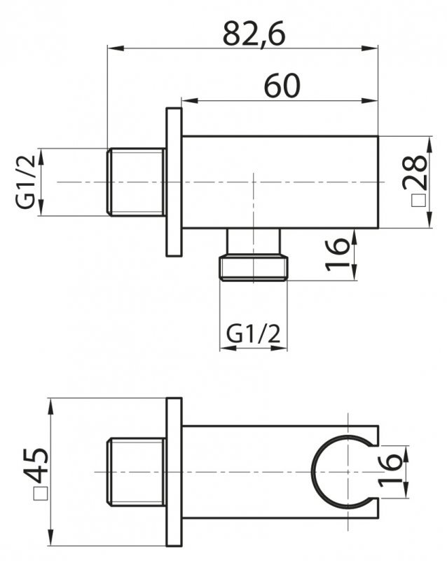 Шланговое подключение Cezares Articoli vari  CZR-AI12-01 - 1