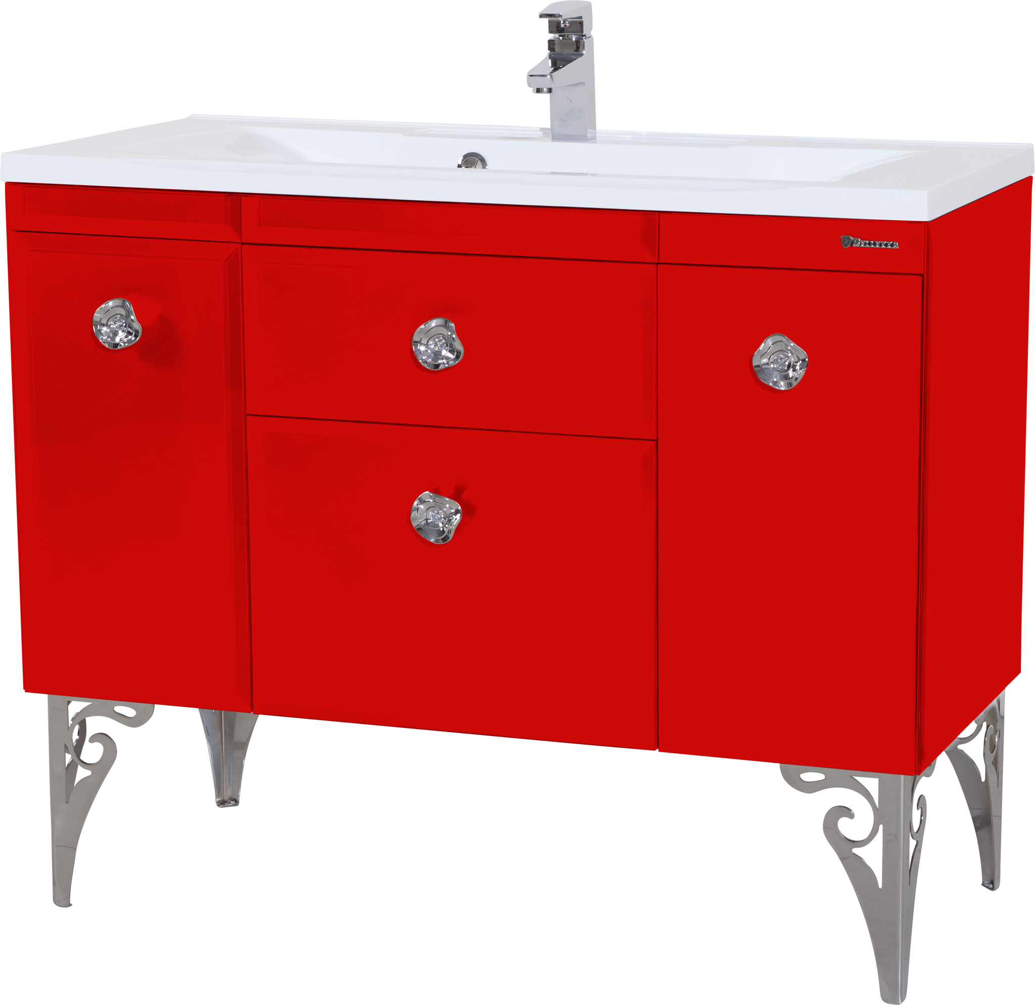 Мебель для ванной Bellezza Луссо 100 красная - 2
