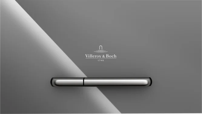 Кнопка смыва Villeroy & Boch Viconnect серый, глянцевый  922160RA - 0