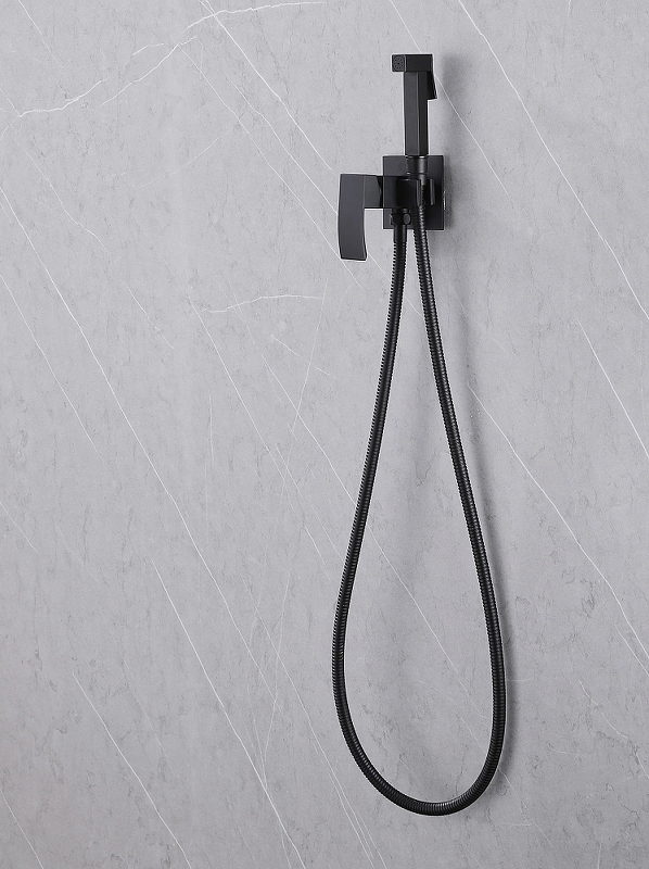 Гигиенический душ Abber Wasserfall черный, матовый  AF8625B - 2