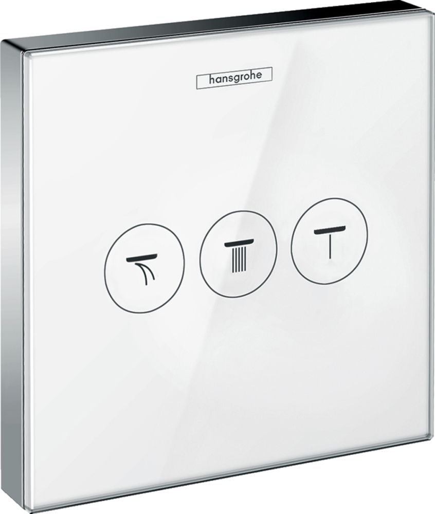 Переключатель потоков Hansgrohe ShowerSelect 15736400 на три потребителя, белый - 0