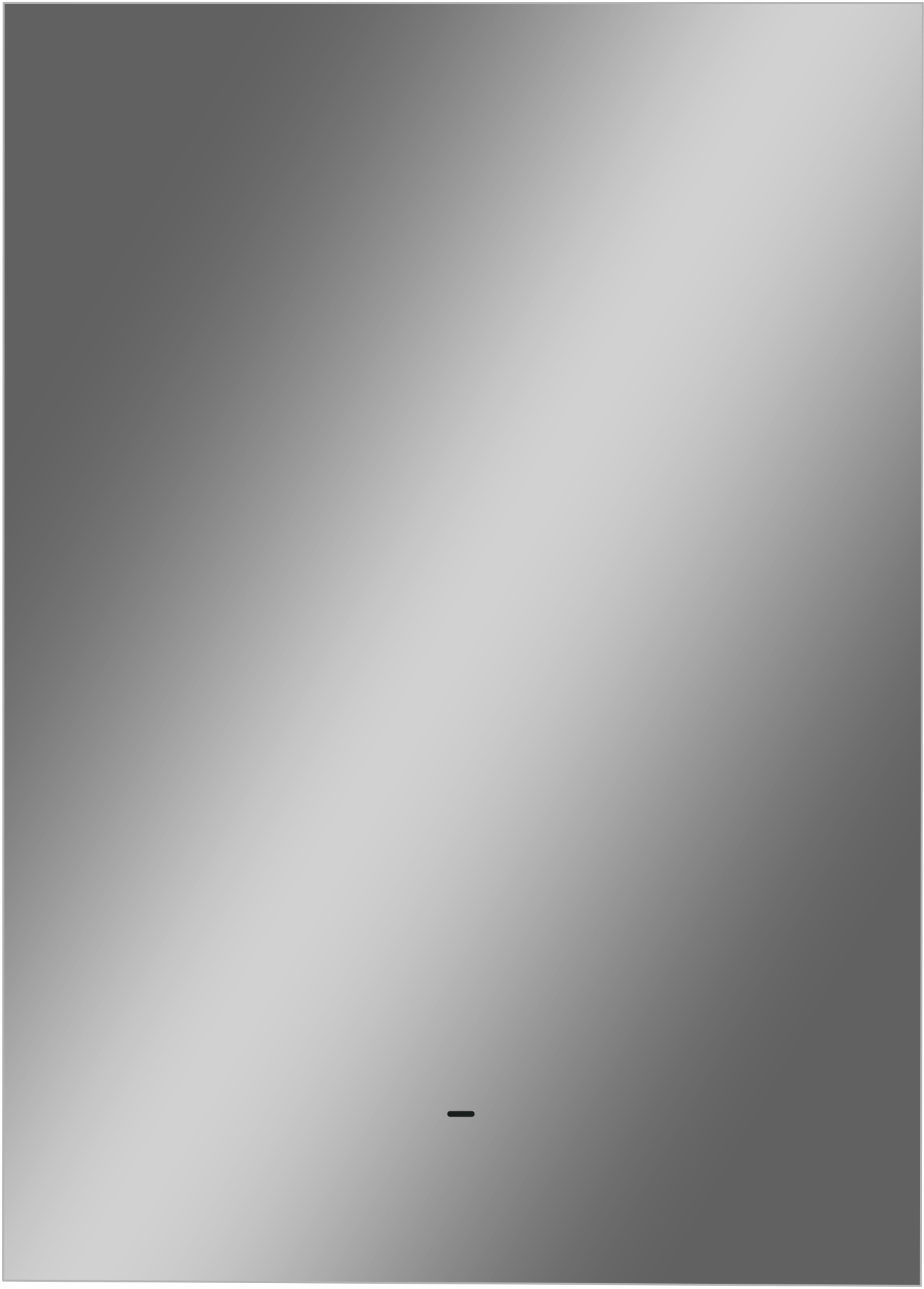 Зеркало DIWO Элиста 50 с подсветкой светодиодной, инфракрасный выключатель, прямоугольное ЗЛП1744 - 9