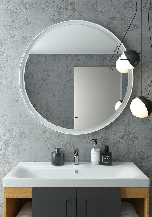Зеркало с подсветкой ART&MAX Napoli AM-Nap-1000-DS-F-White - 0