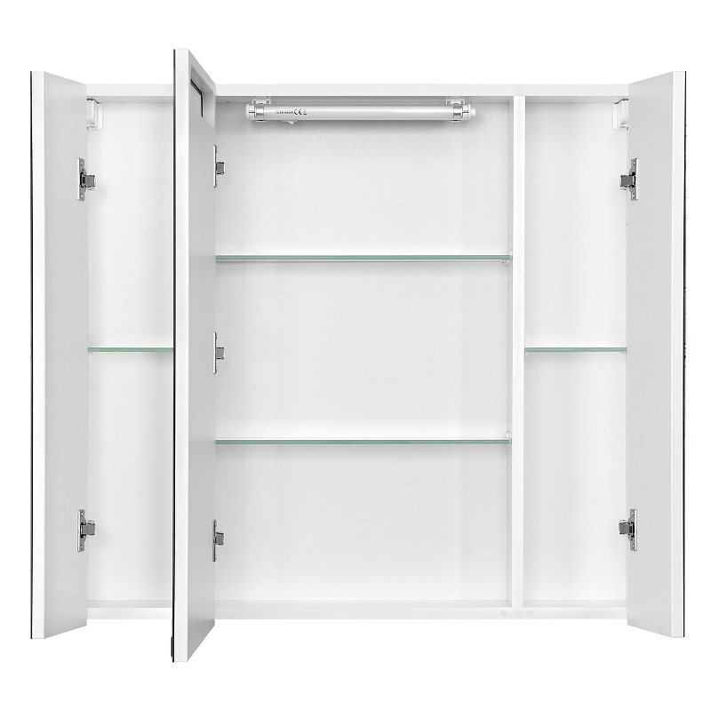 Зеркало-шкаф Aquaton Мадрид 80 с подсветкой белый 1A175202MA010 - 1