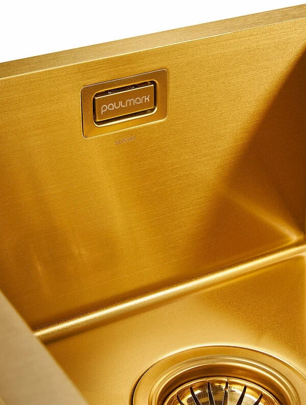 Кухонная мойка Paulmark Annex 60 R брашированное золото PM545944-BGR - 2
