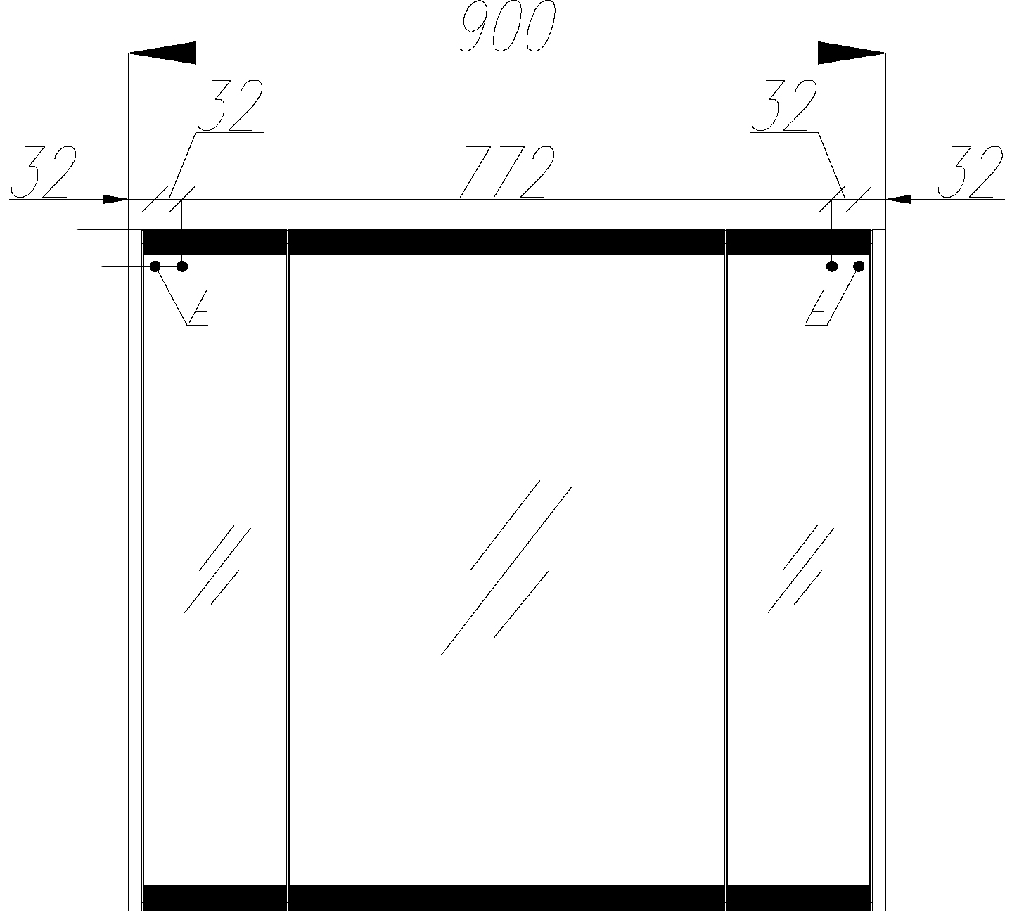 Зеркало-шкаф STWORKI Кронборг 90 см , навесной , в стиле лофт , черная , левый , прямоугольный 1A262202KB820 - 4