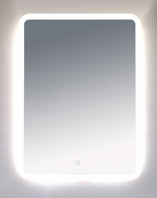 Зеркало Misty Неон 3 LED 60x80, сенсор на зеркале П-Нео060080-3ПРСНЗКУ - 2