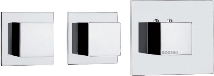 Термостат Bossini Cube 2 Outlets LP Z032203 для ванны с душем, хром Z032203.030 - 0