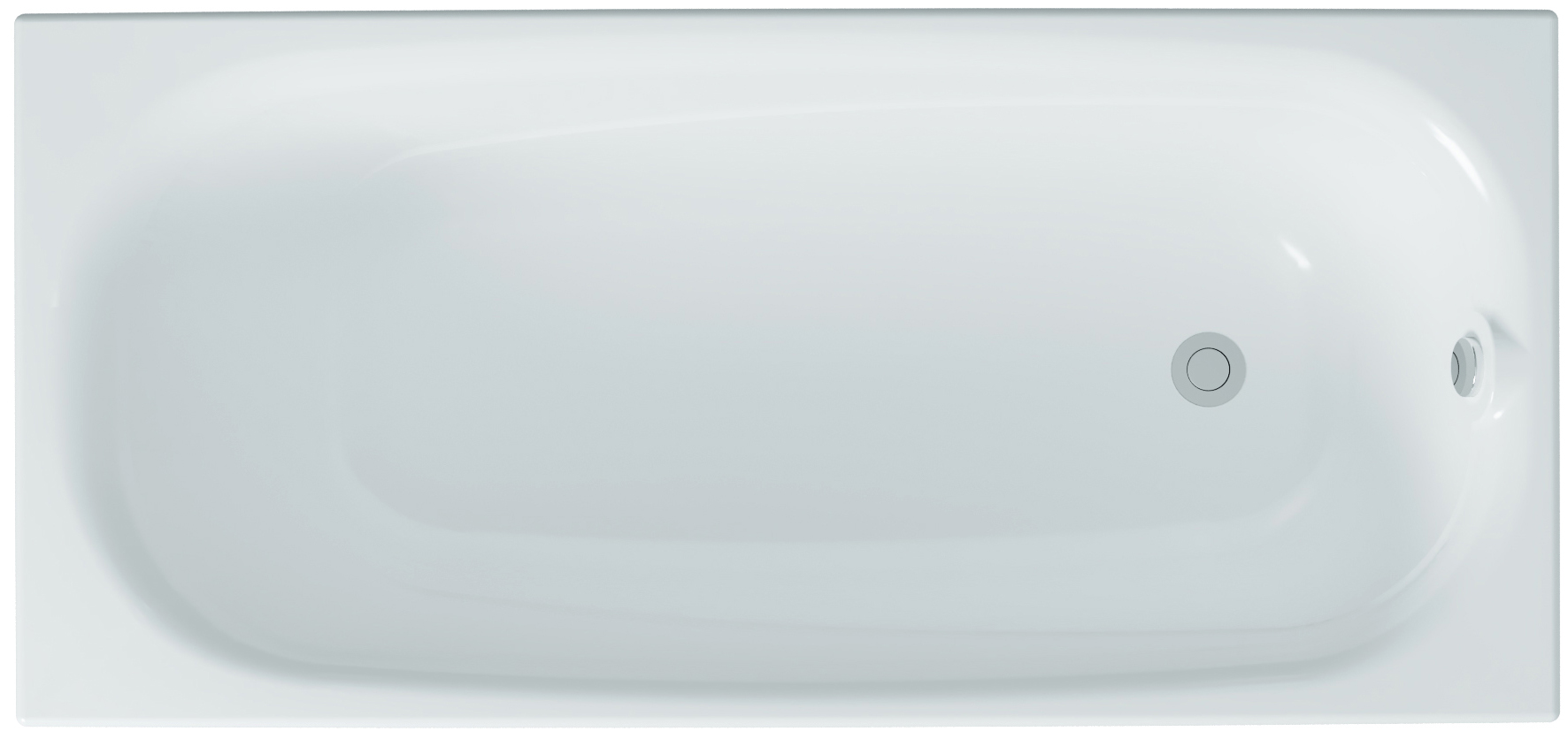Акриловая ванна DIWO Кострома 170x70 прямоугольная, белая, российская, пристенная с каркасом 568484 - 6