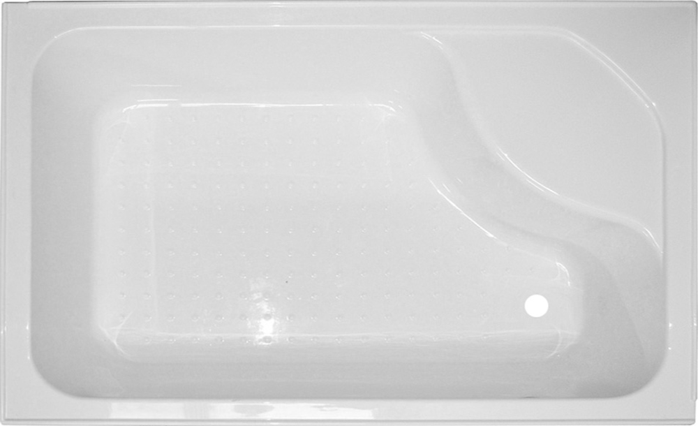 Душевой уголок Royal Bath BP 120х80 R с поддоном профиль белый стекло матовое RB8120BP-C-R - 4