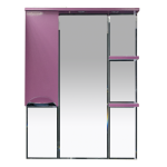 Зеркало Misty Жасмин 75 с подсветкой, розовый L П-Жас02075-122СвЛ