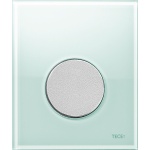 Кнопка смыва TECE Loop Urinal 9242652 зеленое стекло, кнопка хром матовый