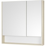 Зеркало-шкаф Aquaton Сканди 90 белый - светлое дерево