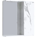 Зеркало-шкаф Onika Марбл 65 мрамор/камень бетонный (206545)