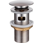 Донный клапан для раковины Allen Brau Priority Round 5.31023-BN с переливом, брашированный никель