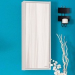 Зеркало-шкаф Бриклаер Бали 40 R светлая лиственница, белый глянец