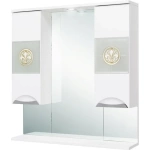 Зеркало-шкаф Onika Флорена 78 с подсветкой, белый (207802)