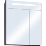 Зеркало-шкаф Aquaton Сильва 60 с подсветкой темное дерево 1A216202SIW50