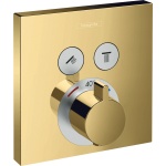 Смеситель для душа Hansgrohe ShowerSelect с термостатом полированное золото 15763990