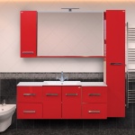 Мебель для ванной Misty Атланта красная Л-Атл01060-04ПрПо