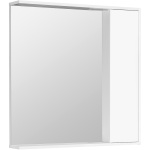 Зеркало-шкаф Aquaton Стоун 80 R с подсветкой белый