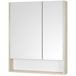 Зеркало-шкаф Aquaton Сканди 70 белый - светлое дерево 1A252202SDB20
