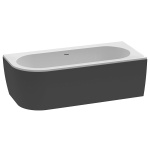 Акриловая ванна Cezares Slim Corner черный, матовый  SLIM CORNER-180-80-60-R-NERO-SET
