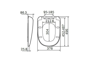 C307851WH Sensation сиденье для унитаза микролифт - 3