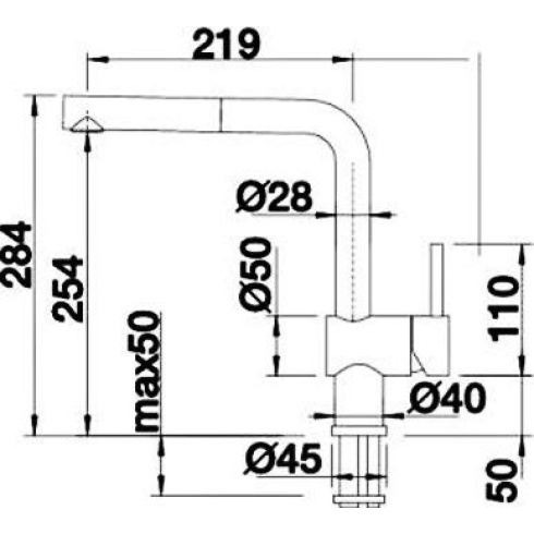 Смеситель Blanco Linus-S 517621 для кухонной мойки - 2